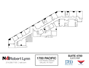 1700 Pacific Ave, Dallas, TX for lease Floor Plan- Image 1 of 2