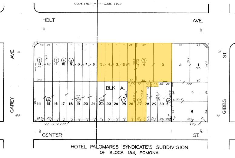 160 E Holt Ave, Pomona, CA for sale Plat Map- Image 1 of 18