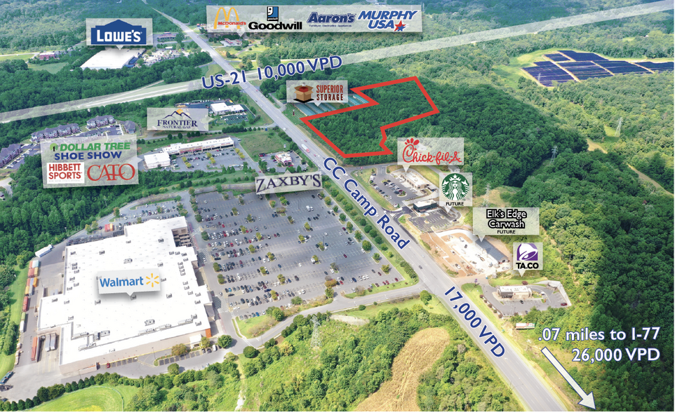 CC Camp Rd, Elkin, NC for sale - Building Photo - Image 1 of 5