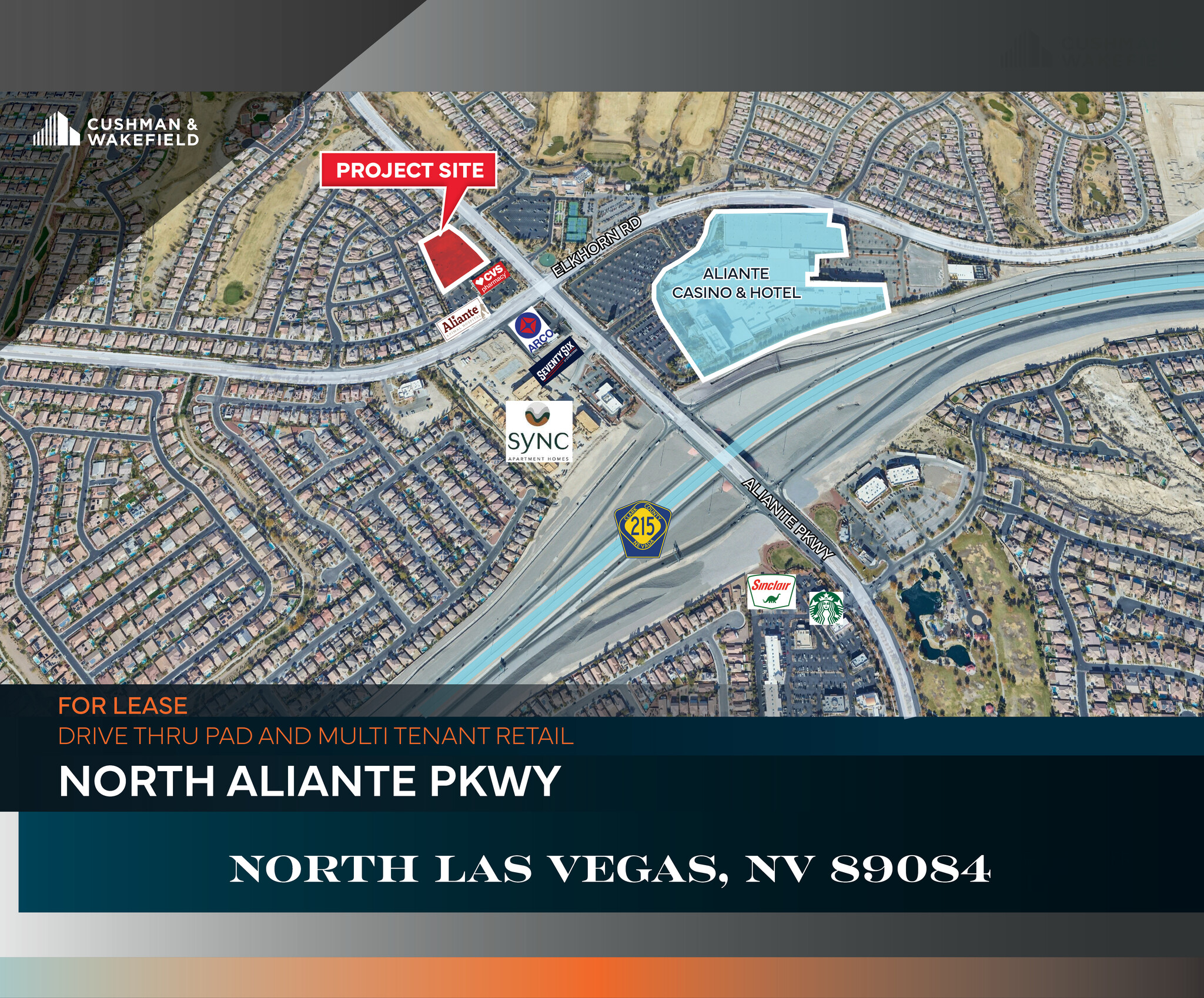 7325 Aliante Pky, North Las Vegas, NV for lease Aerial- Image 1 of 5