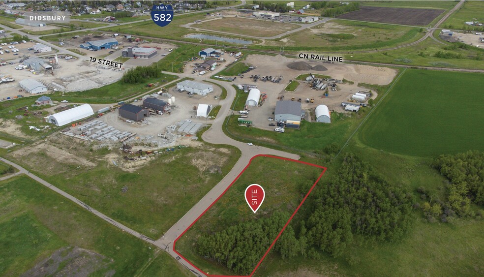 2901 19 St, Didsbury, AB for sale - Aerial - Image 1 of 6