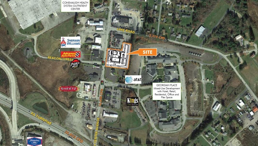 1222 N Center Ave, Somerset, PA for sale Aerial- Image 1 of 1