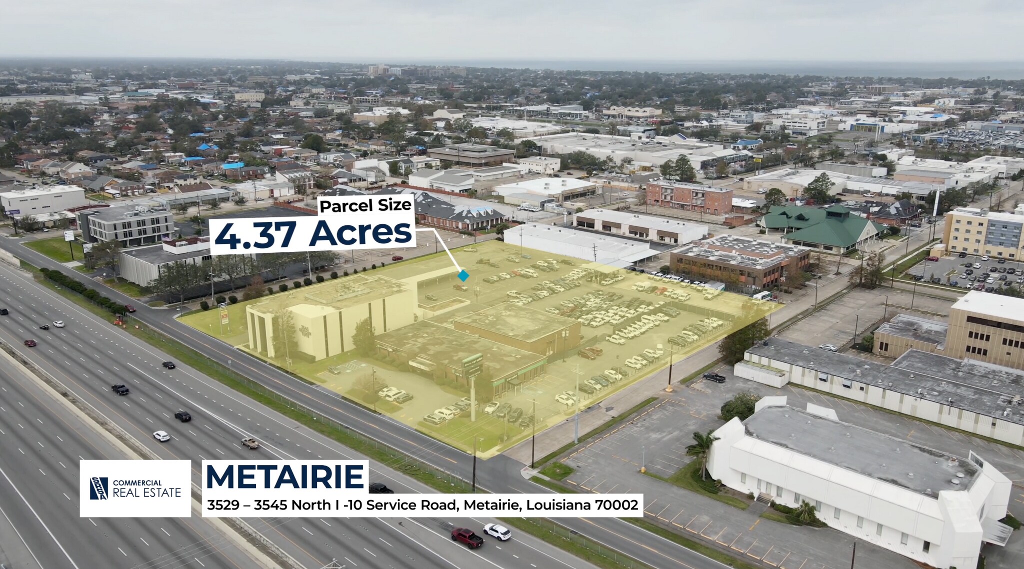 35293545 N I10 Service Rd, Metairie, LA 70002 Development Site with I10 Visibility
