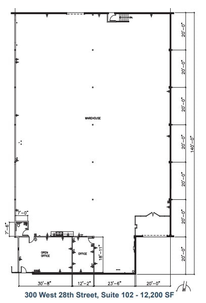 301 W 28th St, National City, CA for lease Floor Plan- Image 1 of 2