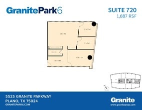 5525 Granite Parkway, Plano, TX for lease Site Plan- Image 1 of 2