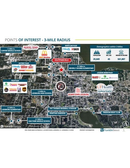 W NORTH BLVD, LEESBURG, FL OUT PARCELS portfolio of 2 properties for sale on LoopNet.com - Aerial - Image 3 of 9