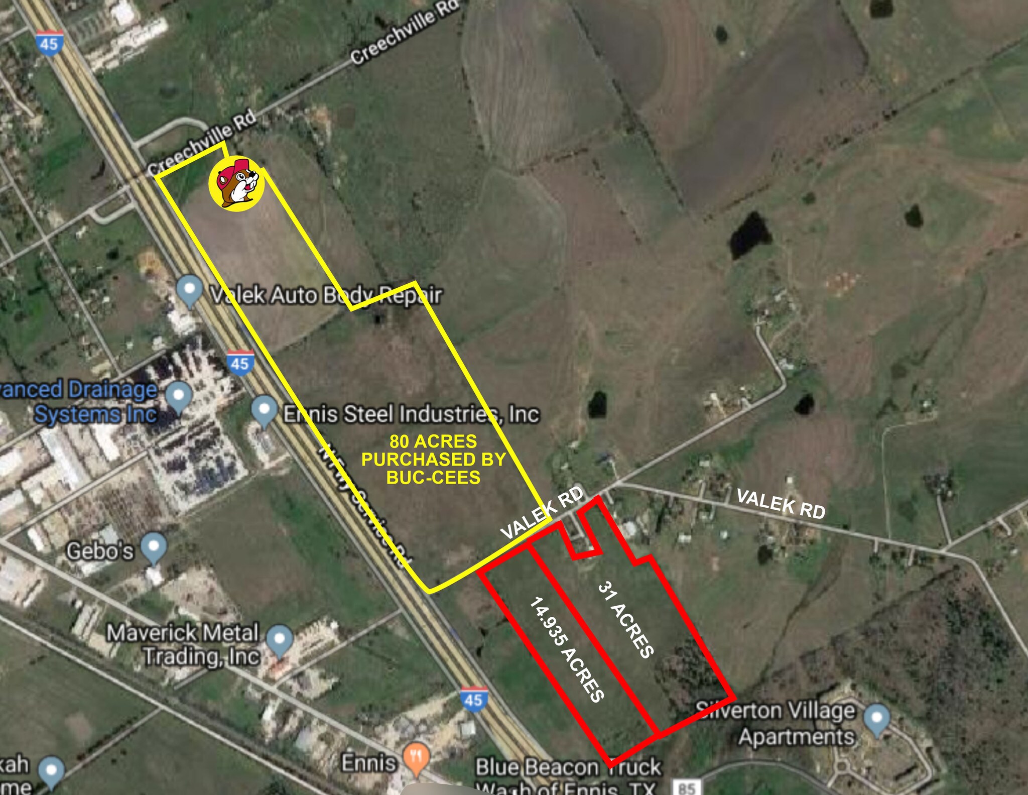 Valek Rd, Ennis, TX for sale Building Photo- Image 1 of 1