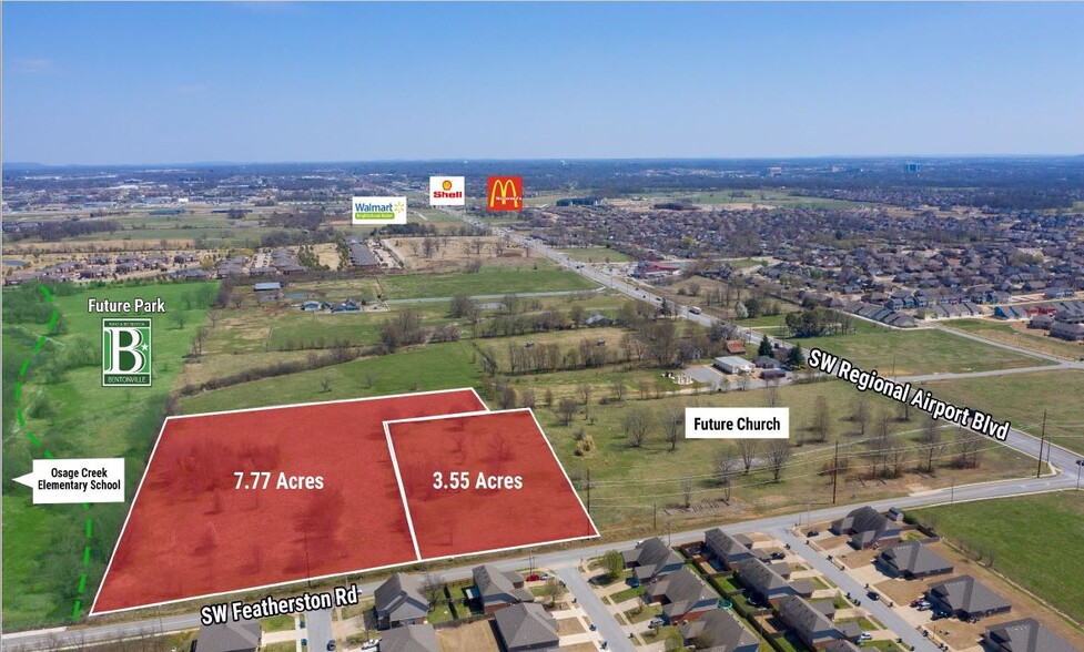 SW Regional Airport Blvd, Bentonville, AR for sale - Aerial - Image 1 of 1