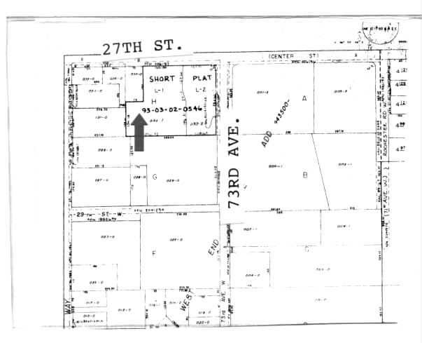 7406 27th St W, University Place, WA for sale - Plat Map - Image 1 of 1