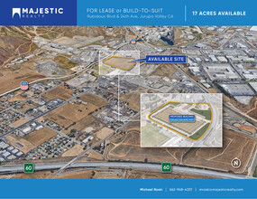 Rubidoux Blvd, Jurupa Valley, CA - aerial  map view