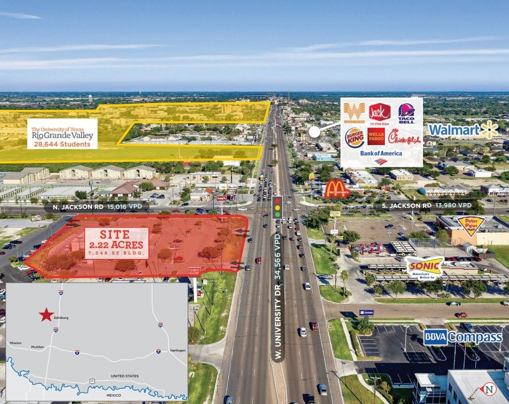 2201 W University Dr, Edinburg, TX, 78539 Retail Space For Lease
