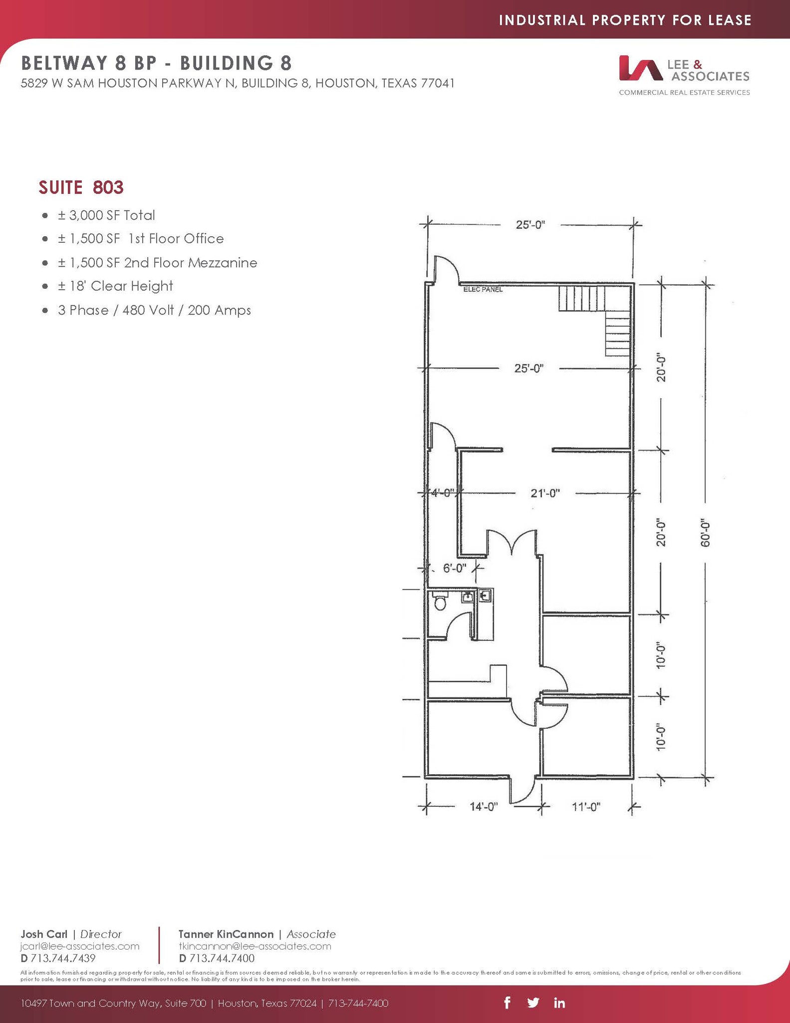 5829 W Sam Houston Pky N, Houston, TX for lease Floor Plan- Image 1 of 1