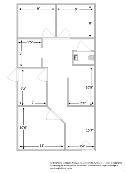 4849 Fort Ave, Lynchburg, VA for lease - Floor Plan - Image 2 of 2