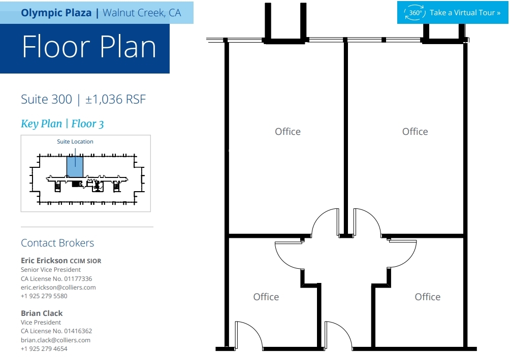 1910 Olympic Blvd, Walnut Creek, CA for lease Floor Plan- Image 1 of 1