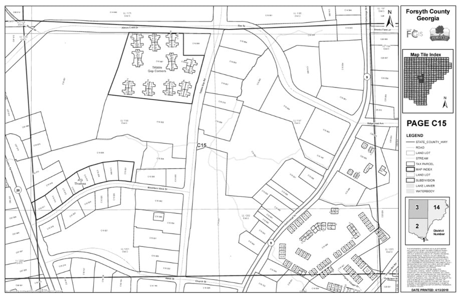 318 Tribble Gap Rd, Cumming, GA for sale - Plat Map - Image 3 of 3
