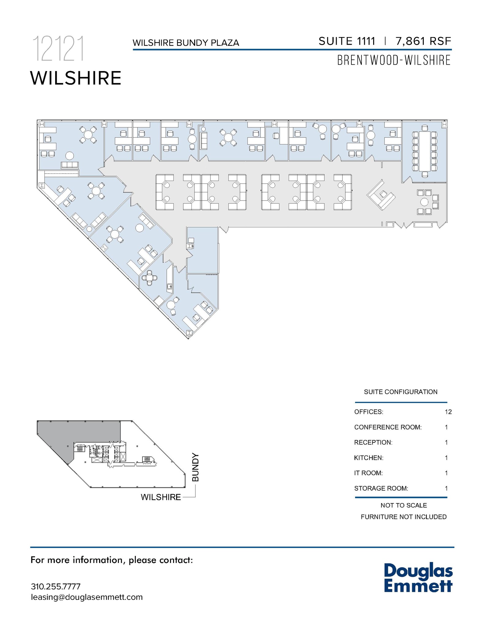 12121 Wilshire Blvd, Los Angeles, CA for lease Floor Plan- Image 1 of 1