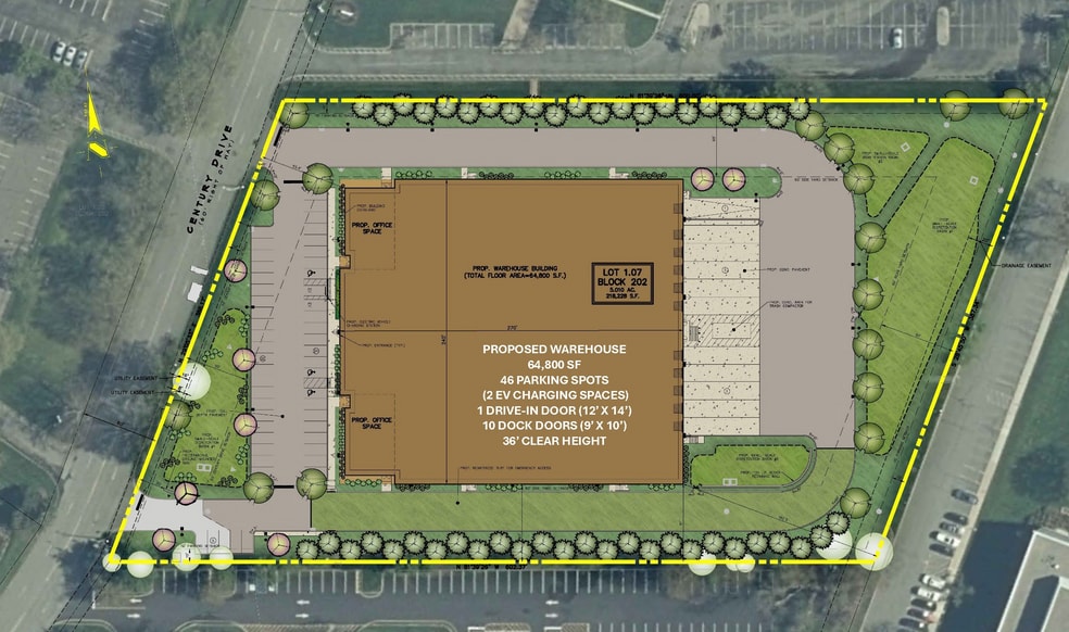 3 Century Dr, Parsippany, NJ for lease - Site Plan - Image 2 of 2