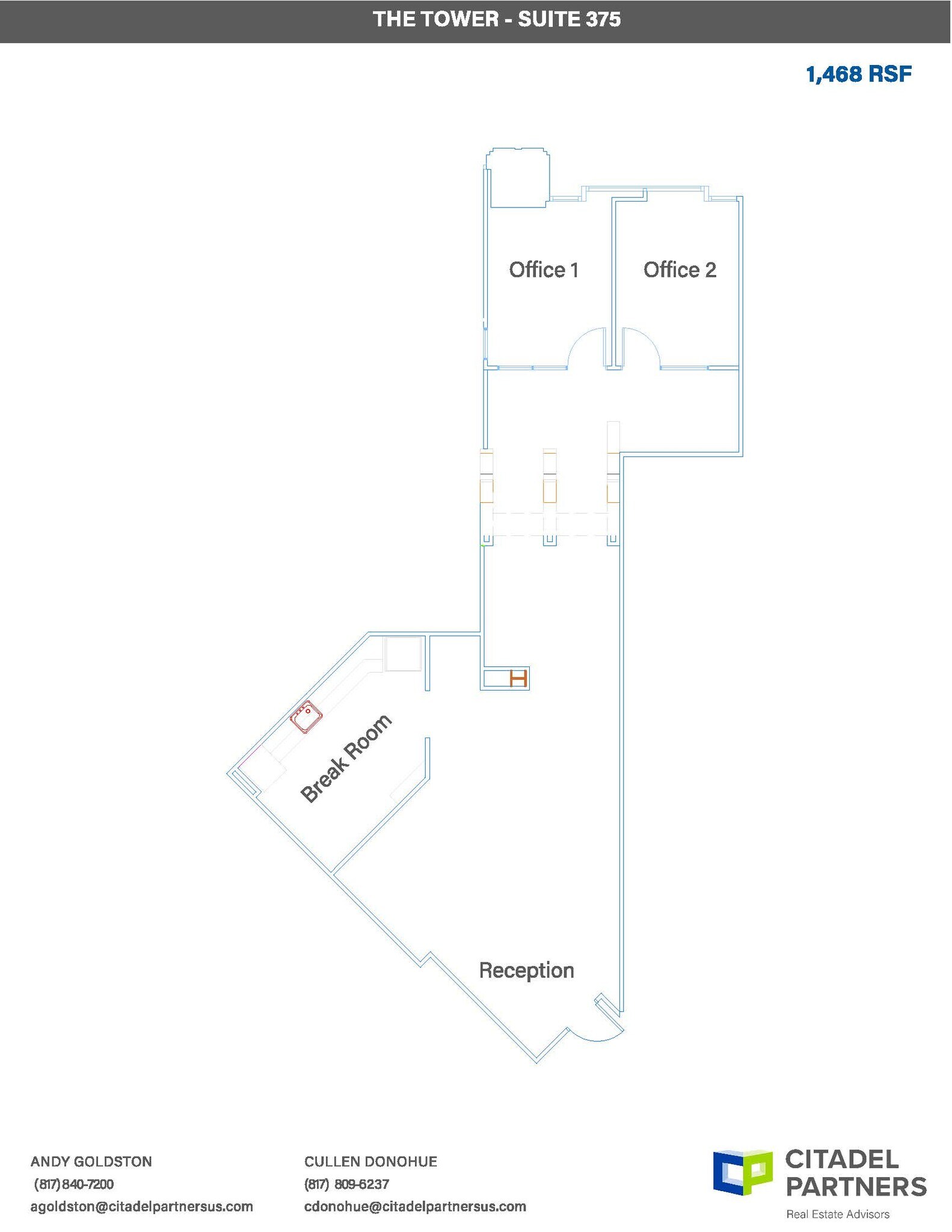 500 Throckmorton St, Fort Worth, TX for lease Floor Plan- Image 1 of 1