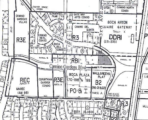 299 W Camino Gardens Blvd, Boca Raton, FL for lease - Plat Map - Image 2 of 4