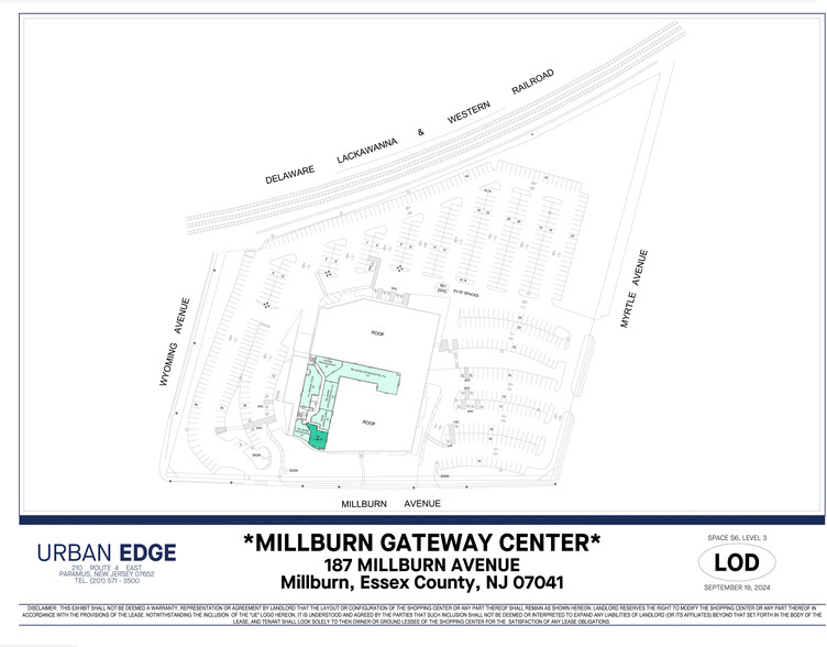 187 Millburn Ave, Millburn, NJ for lease - Site Plan - Image 3 of 7