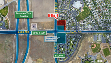 9000 S 5600 W, West Jordan, UT - aerial  map view - Image1