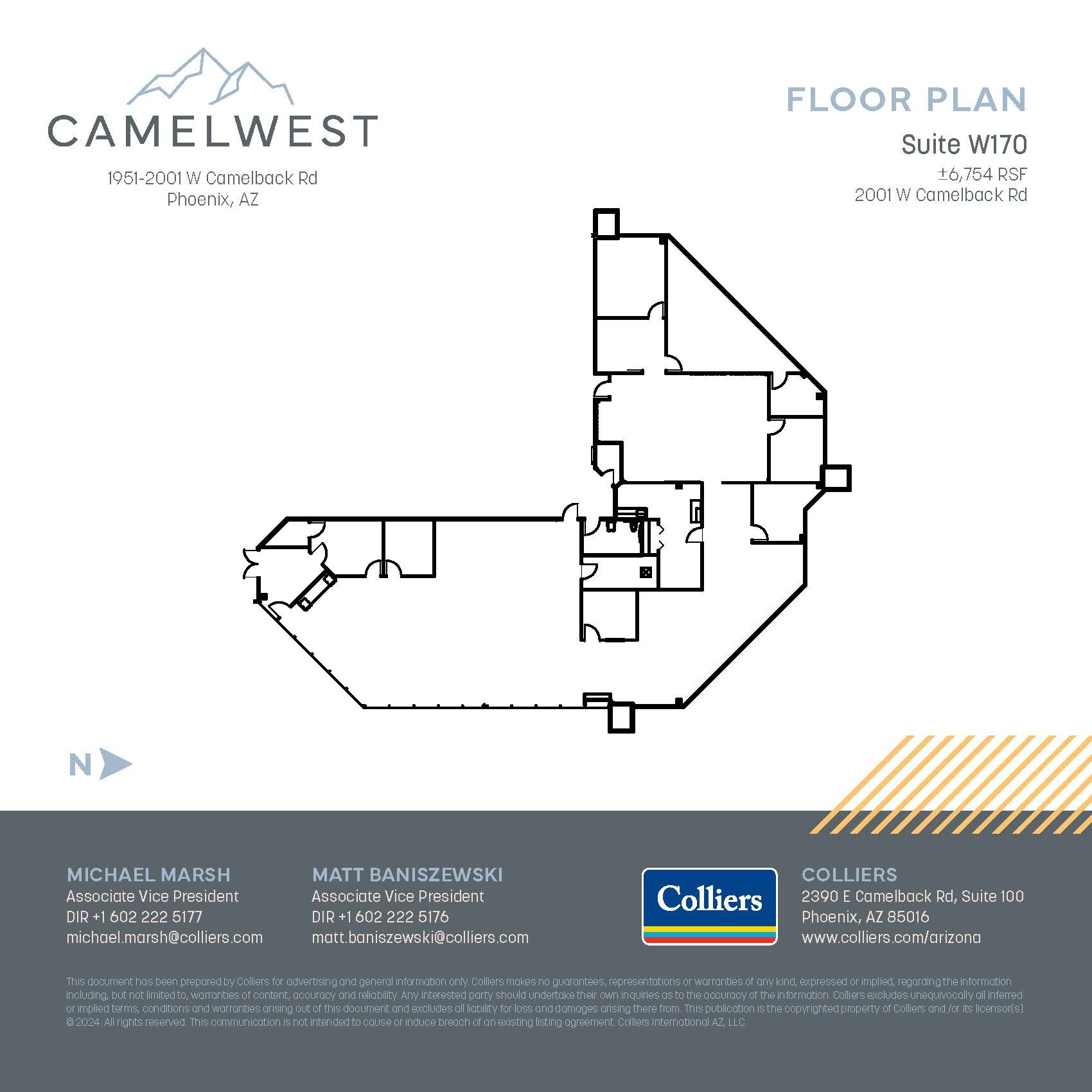 2001 W Camelback Rd, Phoenix, AZ for lease Floor Plan- Image 1 of 1