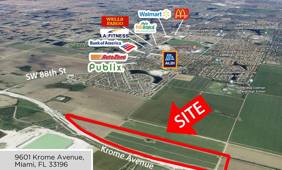 9601 Krome Ave, Miami, FL, 33196 Commercial Land For Sale