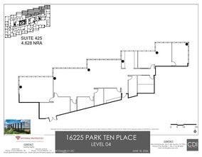 16225 park ten Pl, Houston, TX for lease Floor Plan- Image 1 of 2