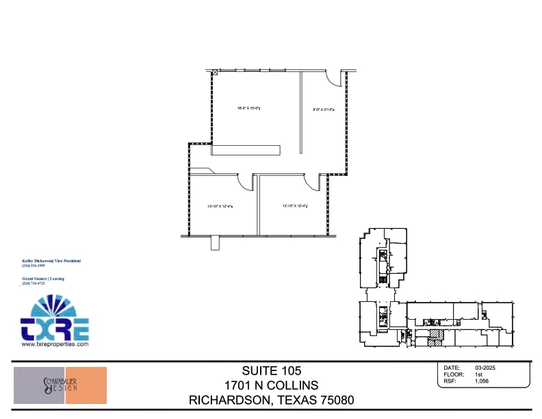1701 N Collins Blvd, Richardson, TX for lease Floor Plan- Image 1 of 1