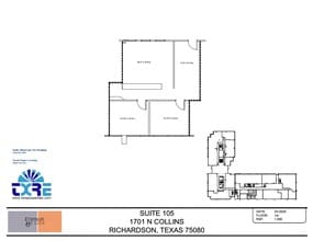1701 N Collins Blvd, Richardson, TX for lease Floor Plan- Image 1 of 1