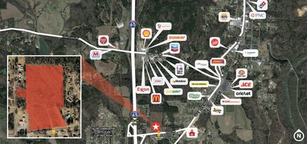 171 Dana Rd, Warrior, AL - aerial  map view