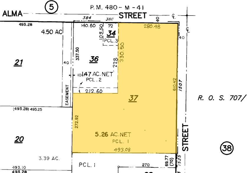 1507 S 10th St, San Jose, CA for lease - Plat Map - Image 3 of 3