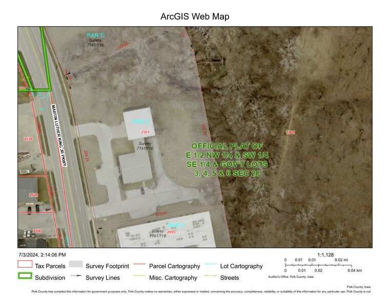 2501 Martin Luther King Jr Pky, Des Moines, IA for lease - Site Plan - Image 2 of 4