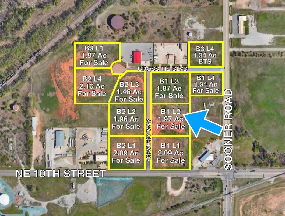 1220 Cowboy way, Oklahoma City, OK for sale Aerial- Image 1 of 2