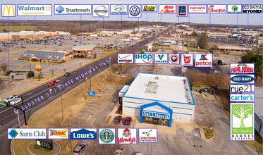 3836 N Gloster St, Tupelo, MS - AERIAL  map view - Image1