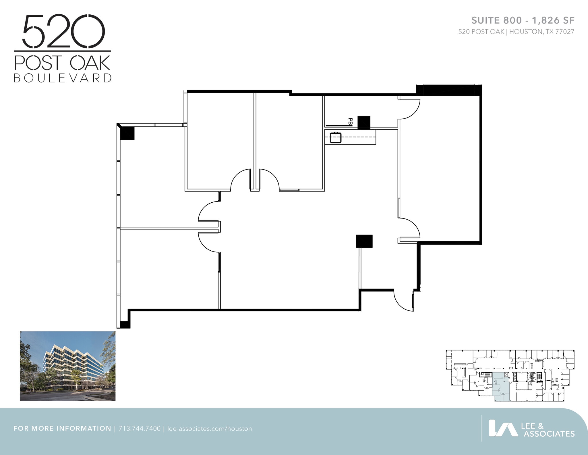 520 Post Oak Blvd, Houston, TX for lease Floor Plan- Image 1 of 1
