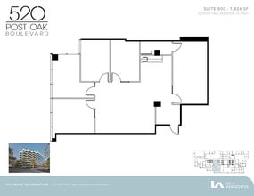 520 Post Oak Blvd, Houston, TX for lease Floor Plan- Image 1 of 1