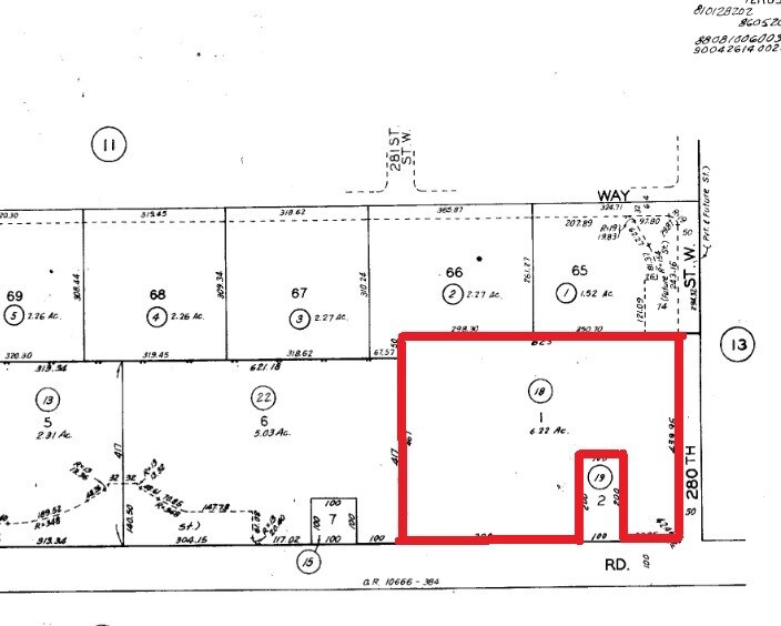 28101 W Avenue C6, Lancaster, CA for sale - Plat Map - Image 1 of 1