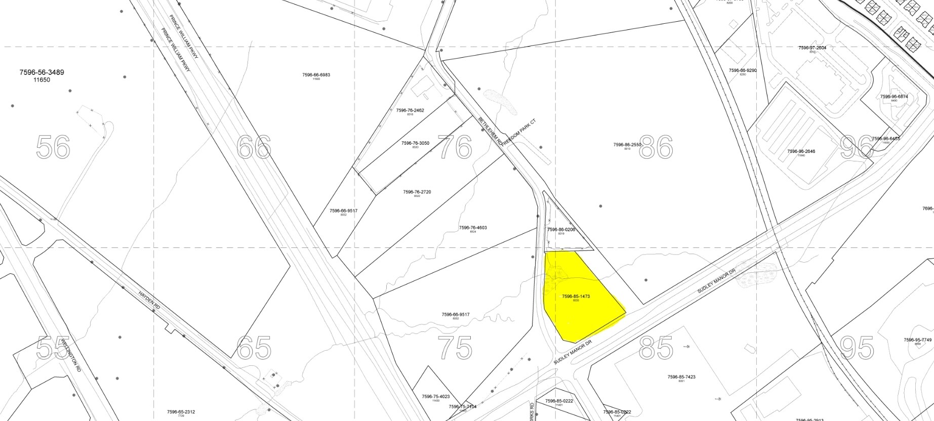 8333 Sudley Manor Dr, Manassas, VA for sale Plat Map- Image 1 of 2