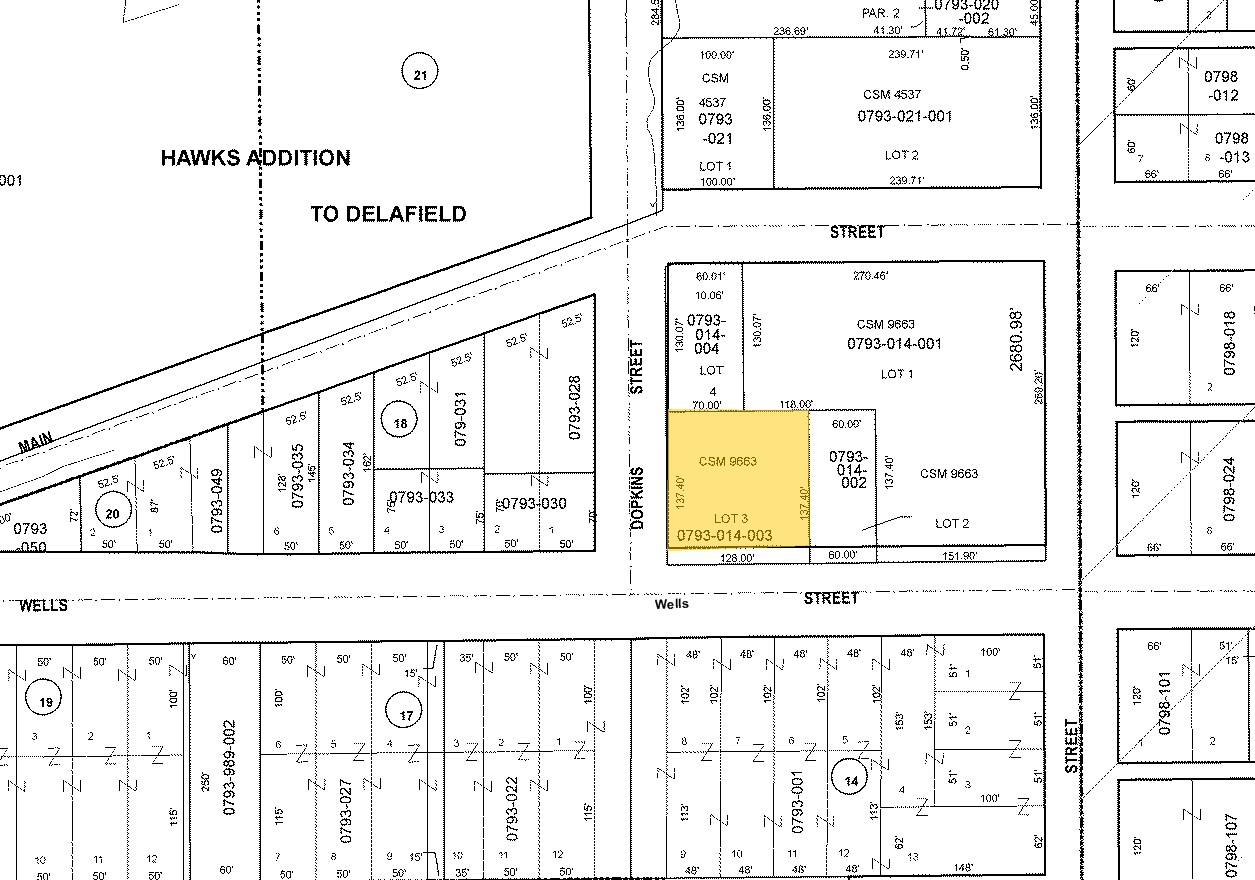 505A Wells St, Delafield, WI for sale Plat Map- Image 1 of 1
