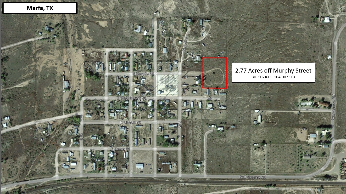 E Murphy St, Marfa, TX for lease Aerial- Image 1 of 3