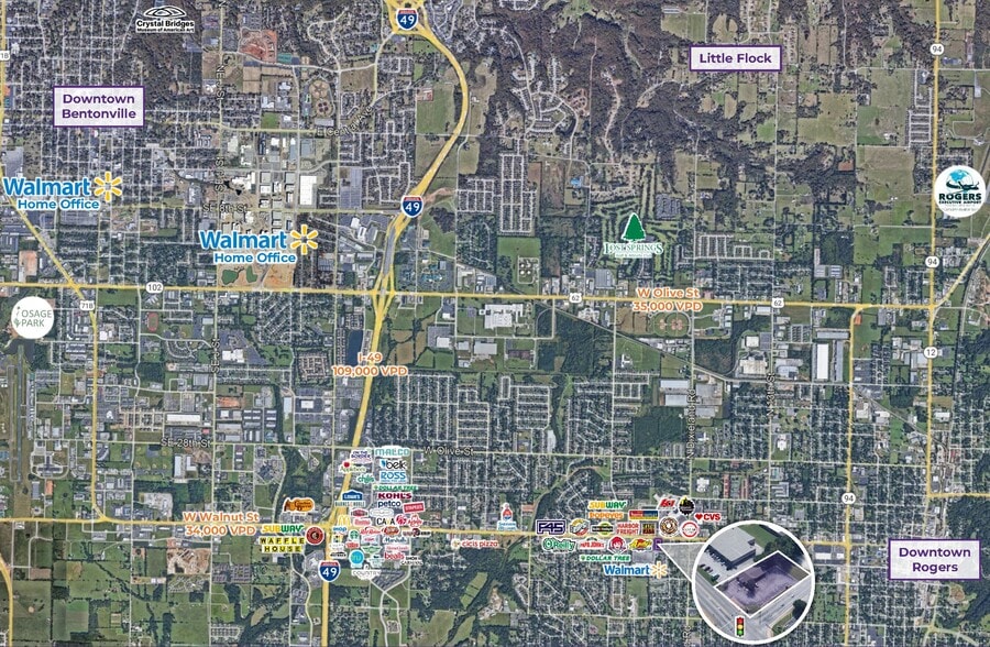 W Walnut St, Rogers, AR for sale - Building Photo - Image 2 of 2