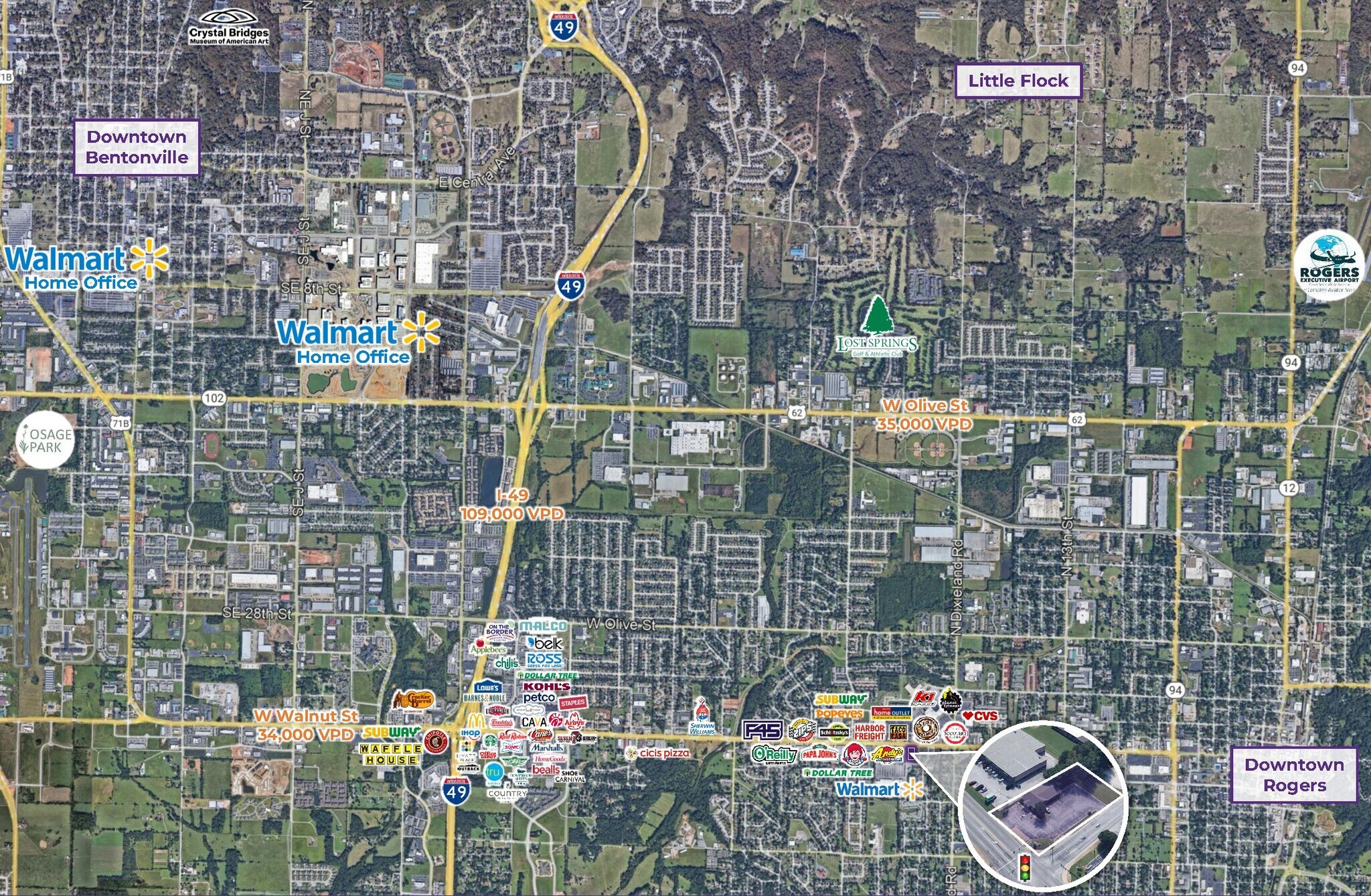 W Walnut St, Rogers, AR for lease Building Photo- Image 1 of 3