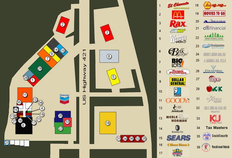 400 Village Center Rd, Harlan, KY for sale - Site Plan - Image 1 of 1