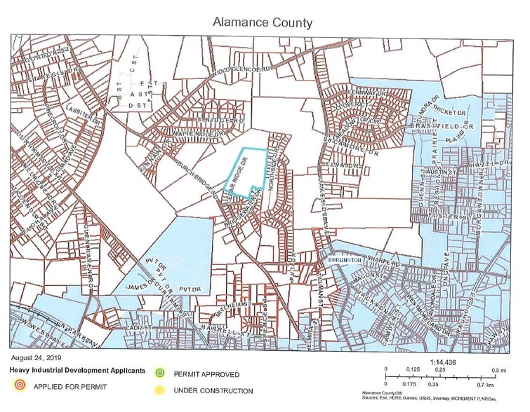 Cedar Ridge Dr, Burlington, NC for sale - Plat Map - Image 3 of 5