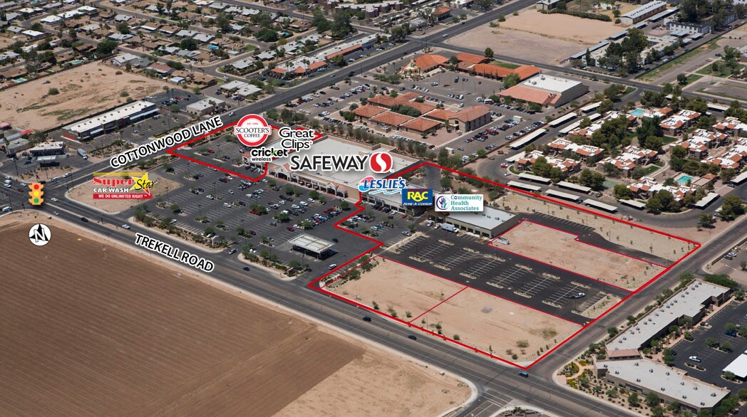 1667 N Trekell Rd, Casa Grande, AZ for lease Aerial- Image 1 of 4