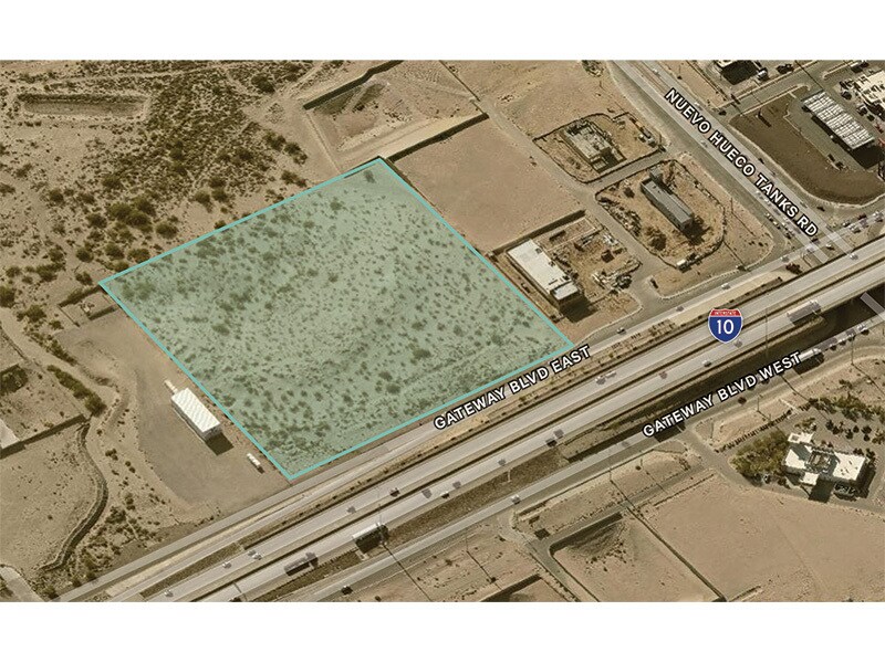 SEQ Nuevo Hueco Tanks & Gateway East Blvd, El Paso, TX for sale Aerial- Image 1 of 2