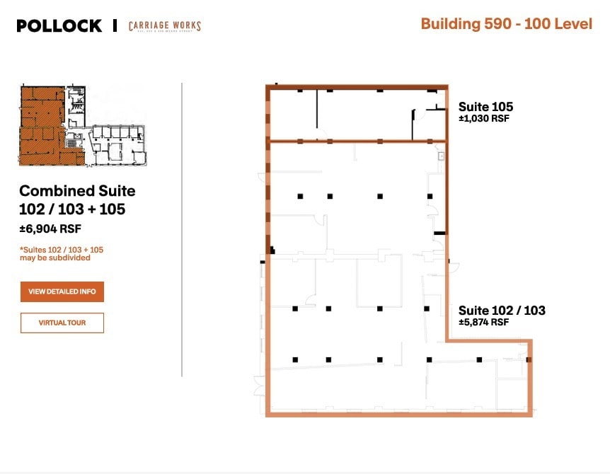 590 Means St NW, Atlanta, GA for lease Floor Plan- Image 1 of 2
