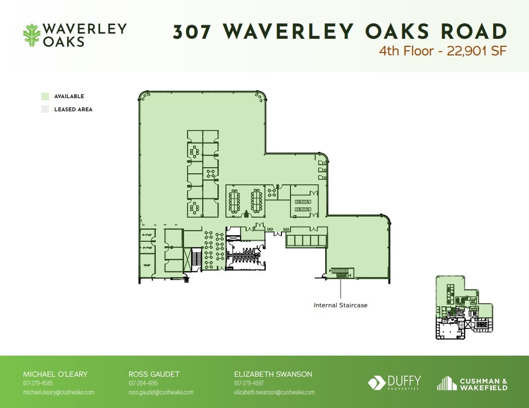 307 Waverley Oaks Rd, Waltham, MA for lease Floor Plan- Image 1 of 6