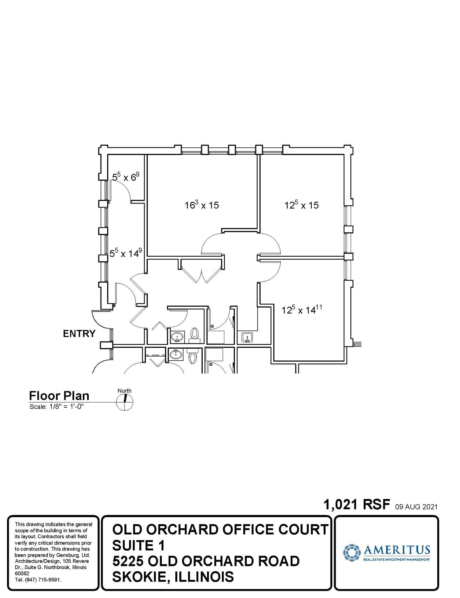5225 Old Orchard Rd, Skokie, IL for lease Floor Plan- Image 1 of 1